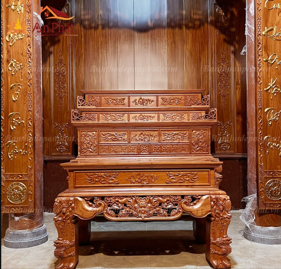 Thông số tủ thờ gỗ hương đá